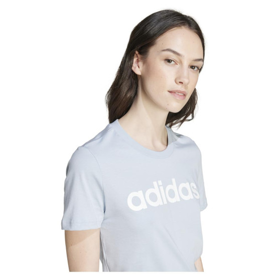 Adidas Γυναικεία κοντομάνικη μπλούζα Loungewear Essentials Slim Logo Tee